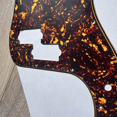 62 Fender Precision Pickguard  60 thru 71 Relic Aged  Brown / Orange Fire Tortoise USA RI image 11