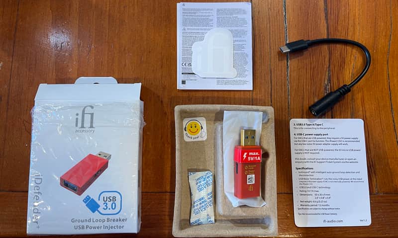 iFi Audio iDefender+ USB Audio Ground Loop Eliminator (USB-A) image 1