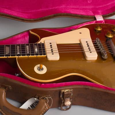 Gibson  Les Paul '56 Custom Shop Solid Body Electric Guitar (2025), ser. #6-5068, original brown tolex hard shell case. image 16