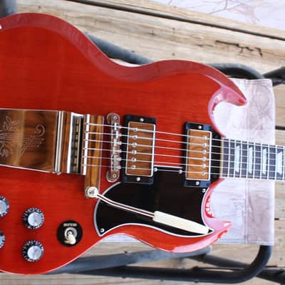 Gibson SG Standard '61 w/ Maestro Vibrola 2022 Gibson Demo Shop Guitar Vintage Cherry image 21