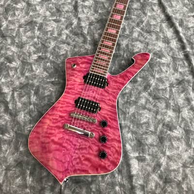 Iron Label Guitars Leonidas 7 String 2025 - Transparent Pink image 1