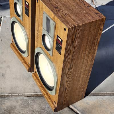 Sansui Sansui S-61U Vintage 3-Way Speaker System Pair 90s  - Walnut veneer image 6