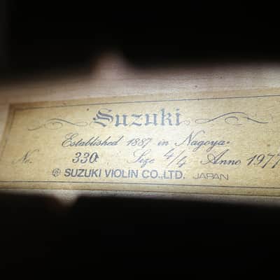 Vintage Suzuki Violin No. 330 (Intermediate), 4/4, Nagoya, Japan - Full Outfit image 4