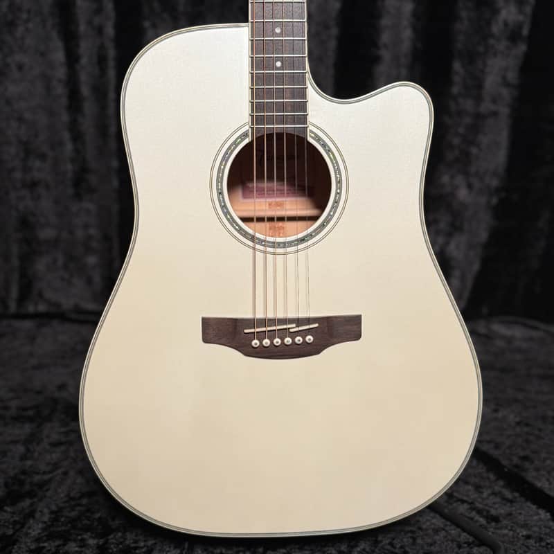 Takamine GD37CE Gloss Pearl White image 1