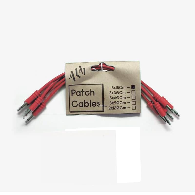 ALM Busy Circuits ALM-PC001x15 Eurorack Patch Cables (5 x 15cm) - Red image 1