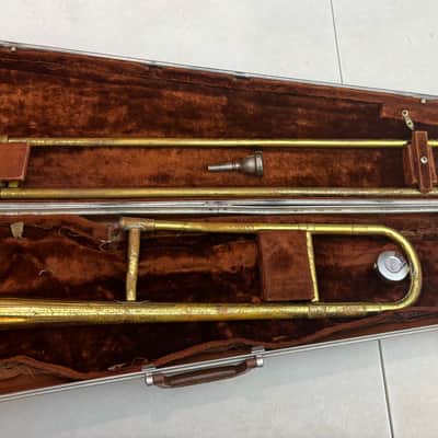 Vintage Olds Ambassador Tenor Trombone — Conn 12C Mouthpiece — Case & Brush Kit image 1