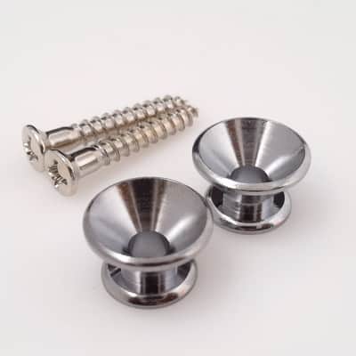 True Custom Shop® Chrome '60's Vintage Reissue Strap Button for Fender Stratocaster and Telecaster image 2