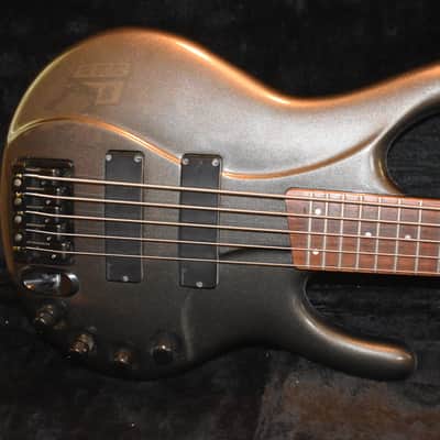 ibanez  edc 705 ergodyne 5 string bass guitar metallic grey image 4