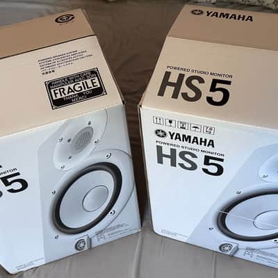 Yamaha HS5 5" Powered Studio Monitors (Pair) - White Brand New - Open Box image 10