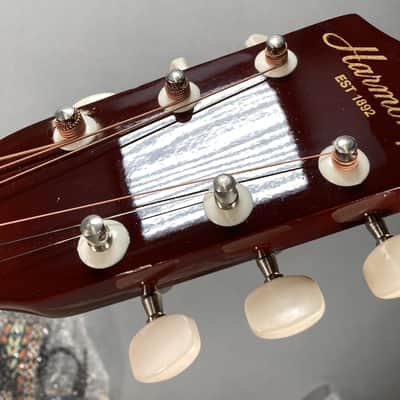 Harmony H0401P: 1980s Vintage Acoustic Parlor Guitar; Blues & Folk Tone image 13