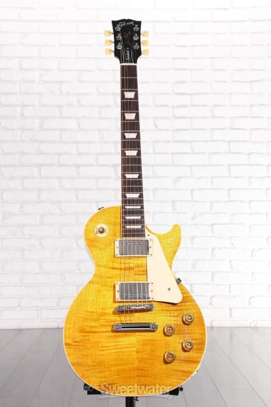Gibson Les Paul Standard '50s Figured Top Electric Guitar - Honey Amber (LPSt50FTHAd1) image 1