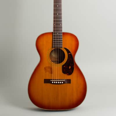 Immagine Guild  F-20 Flat Top Acoustic Guitar (1965), ser. #AG-195, molded black plastic hard shell case. - 1