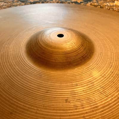 VIDEO! ULTRA RARE 26" Vintage 1950s Zildjian BLOCK STAMP Ride Crash 4694 g Super DARK! Gorgeous! image 4