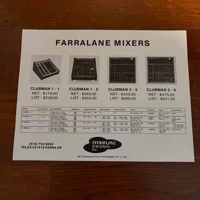 Farralane Lighting and Audio Catalog, Flyers and Pricing, 1983 image 18