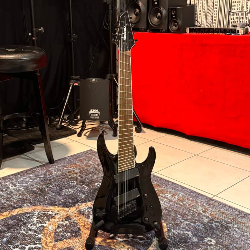 Jackson X Series SLAT8 MS Soloist Archtop with Laurel Fretboard 2019 - Present - Gloss Black image 1
