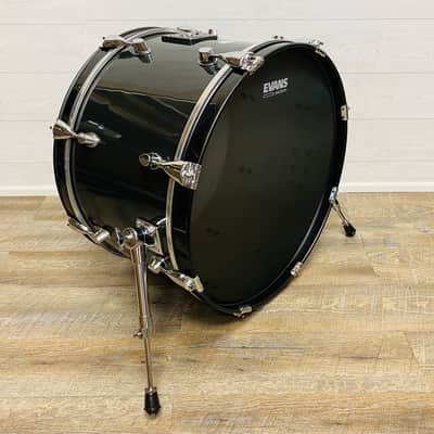 20” Lemon Black Sparkle Bass Kick Drum Trigger Pad for Roland Alesis Evans Head image 1