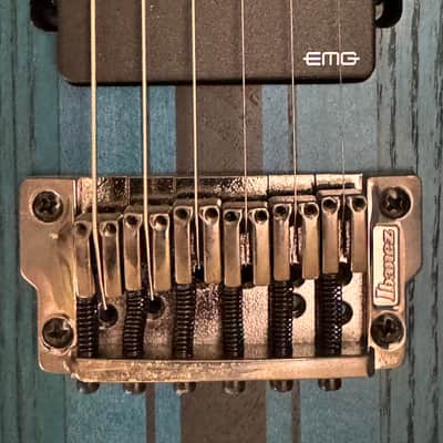 Ibanez RGIT20FE-SBF Iron Label Neck Through 2017- Sapphire Flat image 9