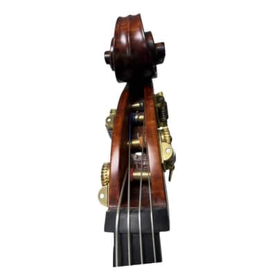 High-grade handmade solid wood Upright double bass 3/4,flamed maple back image 14