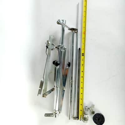 Gretsch Flat-Base Hi-Hat Cymbal Stand#4844W Vintage 60s Flush Tripod Round Badge image 8