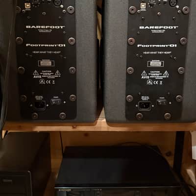 Barefoot Sound Footprint 01 Three-Way Active Studio Monitor - Pair 2017 - Present - Black Gen 1 image 3