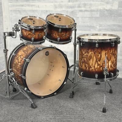 Tama Starclassic Maple 4pc Drum Set Molten Satin Brown Burst image 2