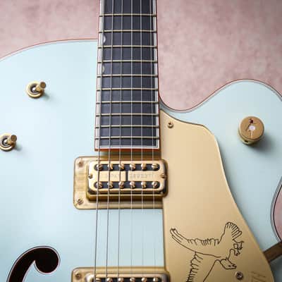 GRETSCH MIJ Falcon G6136T Limited Edition "Creme de Marine Blue + Ebony" (2014) image 4