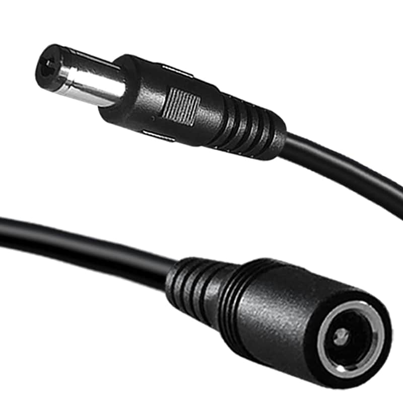 Dc Power Extension Cable,5.5mm x 2.1mm 12v Extension Cord 6FT Security Camera Cable DC Male to Female Extender Wire for CCTV IP Indoor Camera Dvr Standalone LED Strip,DC Supply Adapter image 1