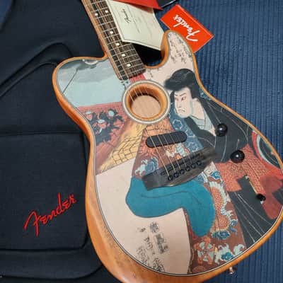 2025 Fender American Acoustasonic Telecaster Kuniyoshi Collection Kabuki - FENDER EXPERIENCE 2025 Tokyo Flagship Exclusive Limited Edition image 2