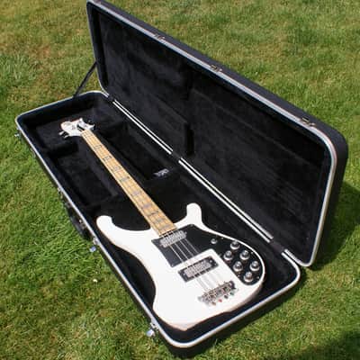 Vintage 1970's John Birch Bass In Rare Arctic White image 13