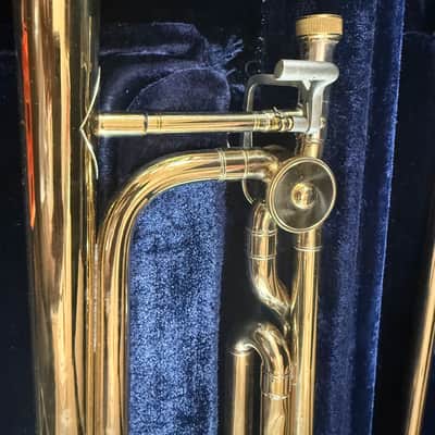 Conn 50H trigger trombone. With case and mouthpiece. USA image 5