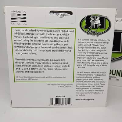 SIT NR545125L Power Wound Nickel 5-String Bass Strings - Light (45-125) - LOT of THREE image 3