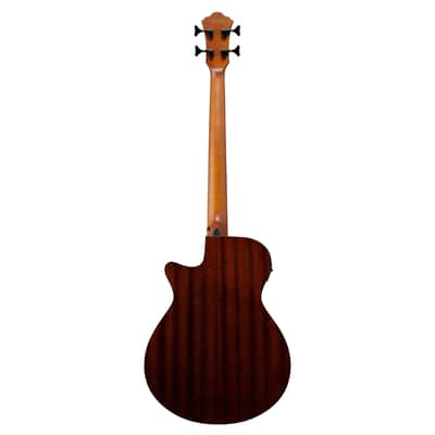 Ibanez AEGB24FE Fretless Acoustic-Electric Bass - Mahogany Sunburst image 4