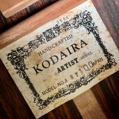 Kodaira Artist AST-100 c 1970’s - Rosewood classical guitar original vintage MIJ Japan image 6