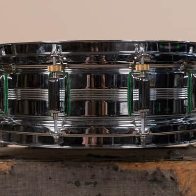 Vintage Rogers 5x14 Big R "Green Felt" Dynasonic Snare Drum image 5