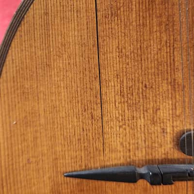 LUTHIER SPECIAL Antique 1900s Italian Mandolin Natural For Repair w/ Chipboard Case image 7