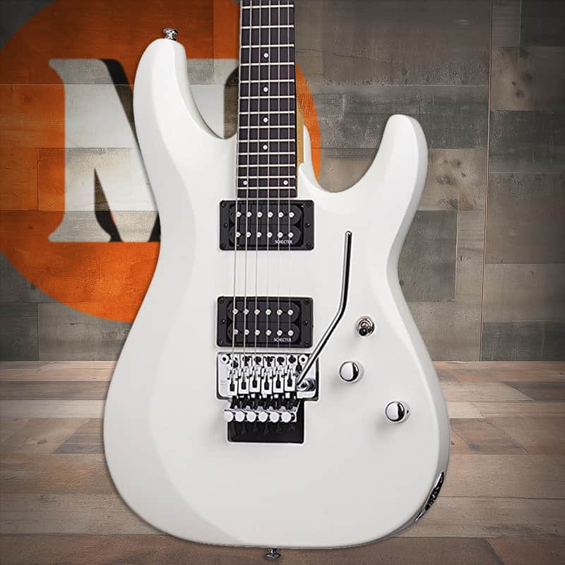 Schecter C-6 FR Deluxe - Satin White (435) image 1
