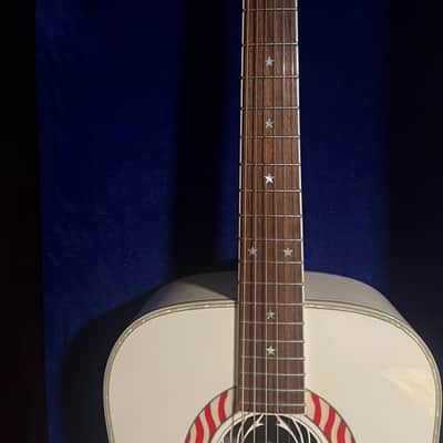 Washburn D2001PWH Patriot 2002 - Pearl White image 19