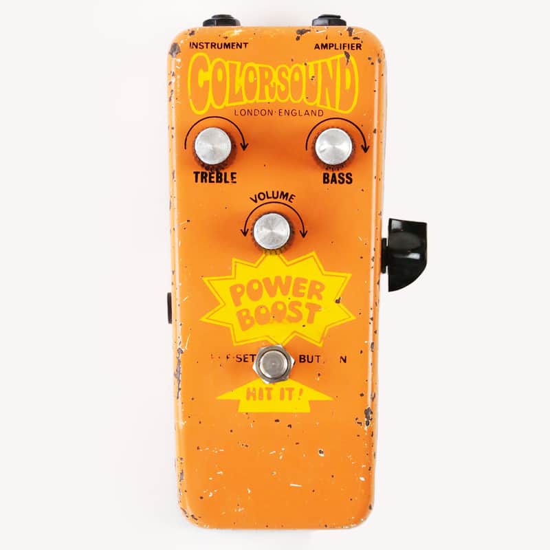 1969 Colorsound Power Boost Vintage Guitar Overdrive Fuzz Pedal - Rare Pre Overdriver, Sounds Great image 1