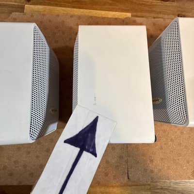 Optimus Pro 7AV White Lot Of 4 Speakers  40-2059 Home Theater Surround Quatropho image 9