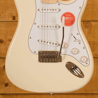 Squier Affinity Series Stratocaster - Maple - Olympic White image 1