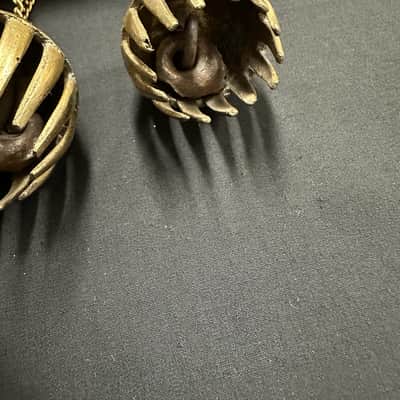 Dobani ELPB 5-Piece Elephant Bells on Rack, Solid Brass, Graduated from 1.5"-3" image 11