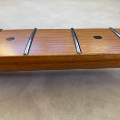 Roasted Maple Telecaster neck - Nitro Satin - SS Frets - Bone nut image 6
