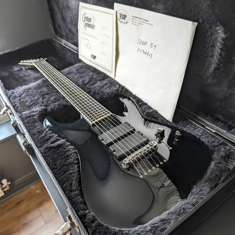 2000 – 2018 ESP STEF B-7 Stephen Carpenter Signature Black