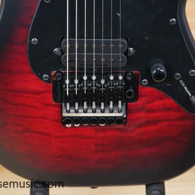 Schecter Miles Dimitri Baker-7 FR - Crimson Red Burst Satin image 6