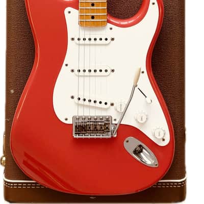 1998 Fender 57 American Vintage Stratocaster Custom Shop Josefina PU, PLEK Fiesta Red AVRI image 10