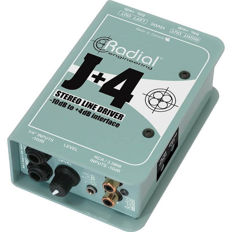Radial Engineering J+4 Balanced Signal Driver - Stereo Preamplifier 2 Day Delivery - w/ Warranty image 1