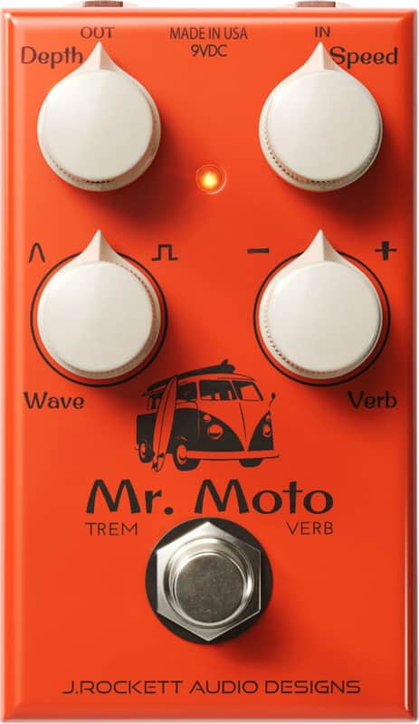J Rockett Mr. Moto Tremolo/Reverb Effects Pedal image 1