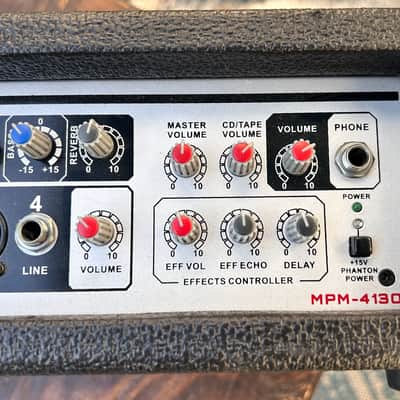 Nady MPM-4130x2 4-Channel Powered Mixer 2010s - Black/Silver image 3