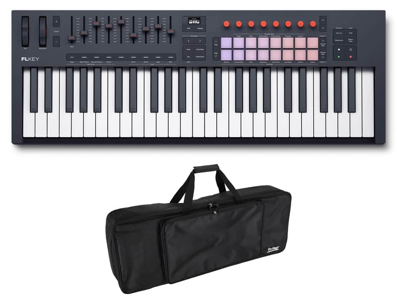 Novation FLkey 2 49 Key MIDI Keyboard Controller for FL Studio+On-Stage Bag image 1
