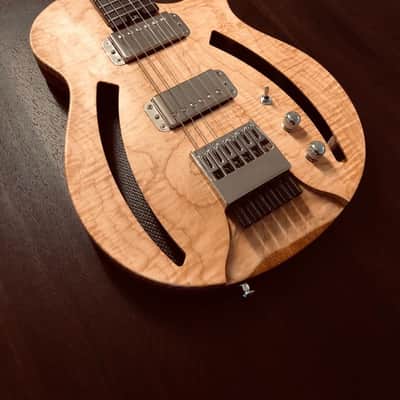 Rocca 3 Carved Top Semi-Hollow Headless Guitar image 1